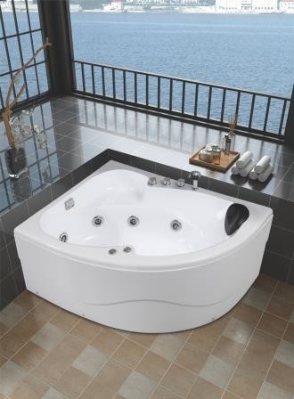 Γωνία Whirlpool Ντουζίνα μπανιέρες Μασάζ φυσαλίδων Τρίγωνο Air Jet Whirlpool μπανιέρες
