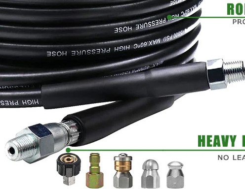 Υψηλής πίεσης πλυντήριο Jet Hose ID 6mm 8mm ανοξείδωτο χάλυβα ευέλικτο σωλήνα με καθαριστικό